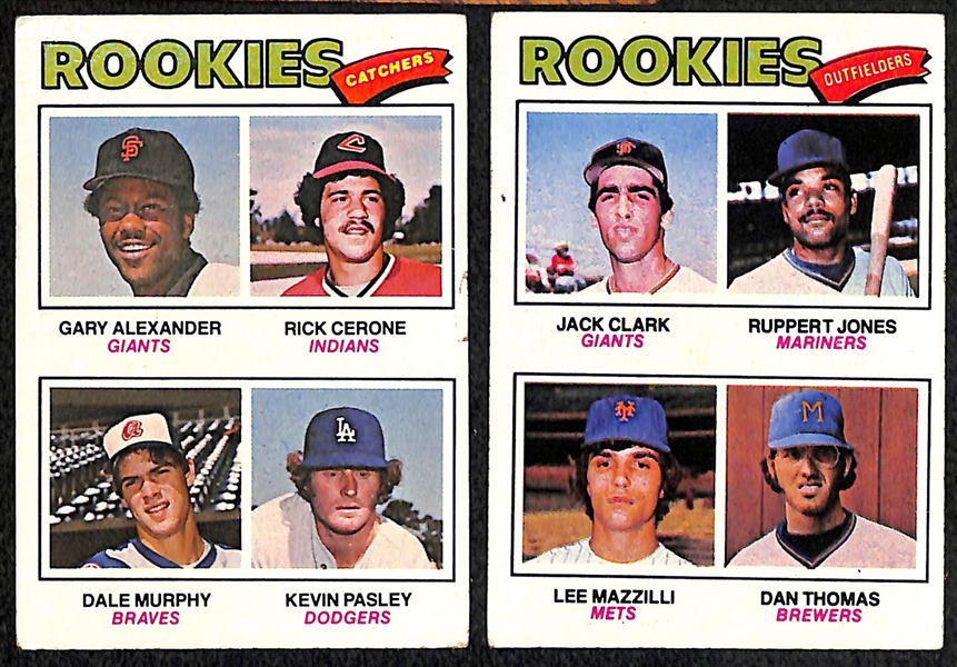 Baseball & Football Rookie Card Lot w. Dave Winfield