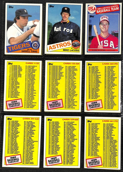 1982-1985 Topps Baseball Card Sets