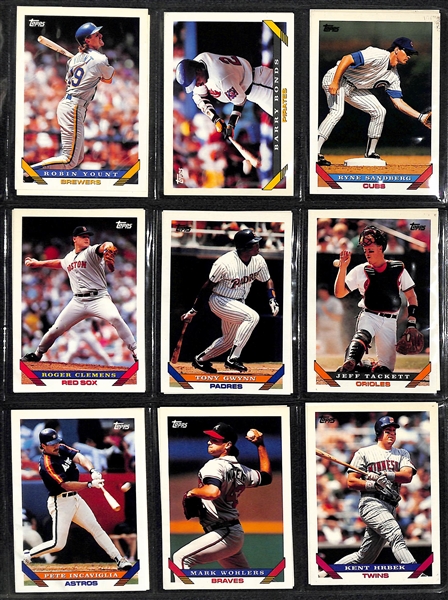 1993 Topps & 2001 Topps Baseball Complete Card Sets