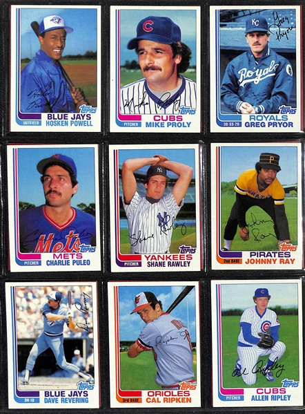 1981 & 1982 Topps Traded Baseball Complete Card Sets