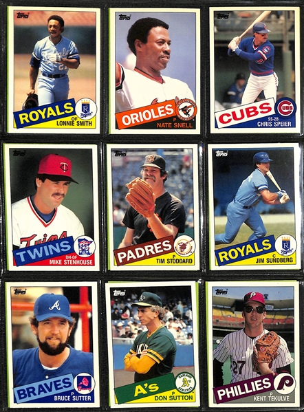 Lot Detail - Topps Traded Baseball Sets 1983-1991