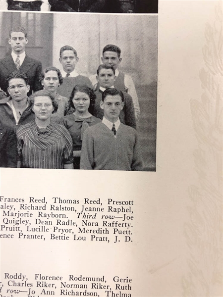 Paul Harvey & Tony Randall High School Yearbook - 1936