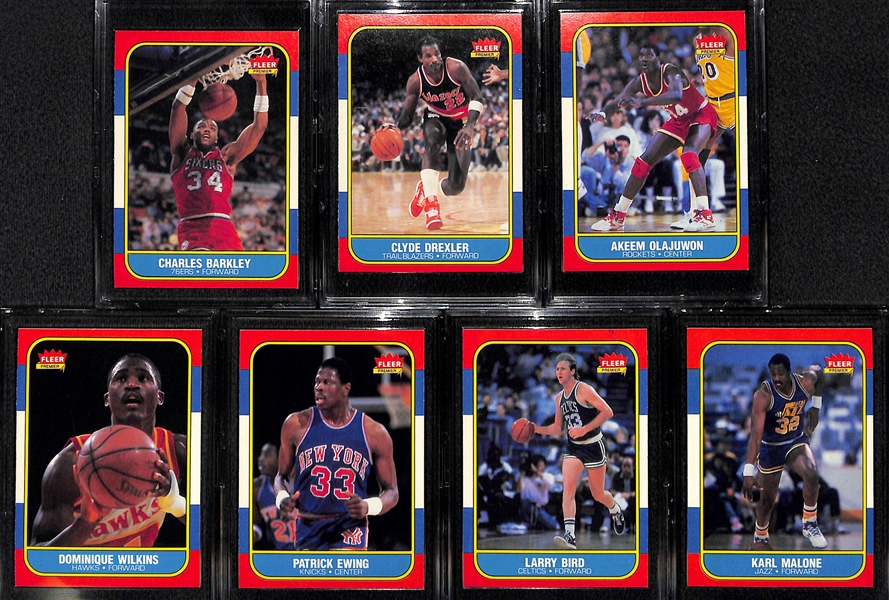 High-Grade 1986-87 Fleer Complete Set (Missing Michael Jordan Rookie)