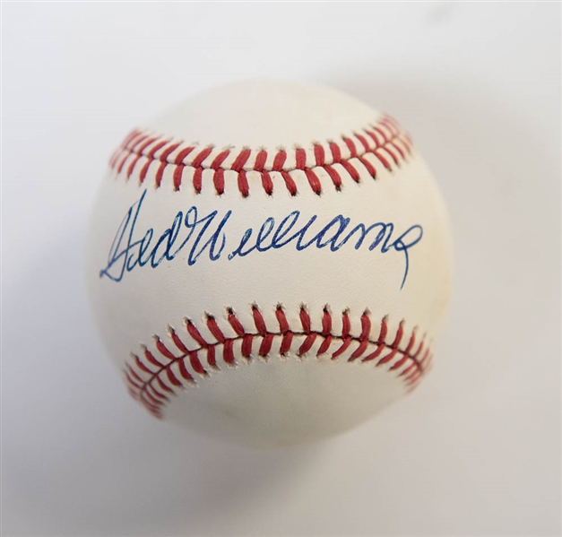 Ted Williams Signed American League Baseball - JSA LOA
