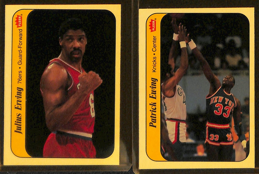High-Grade 1986-87 Fleer Complete Sticker Set (Missing Michael Jordan Rookie Sticker)