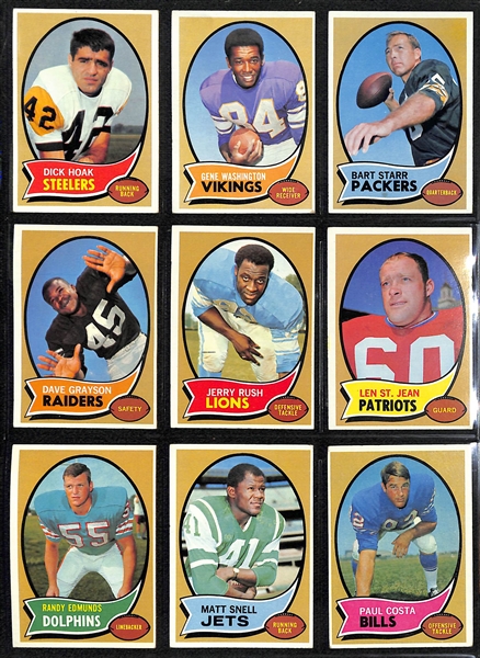 1970 Topps Football Card Complete Set (263 Cards) w/ OJ Simpson Rookie!