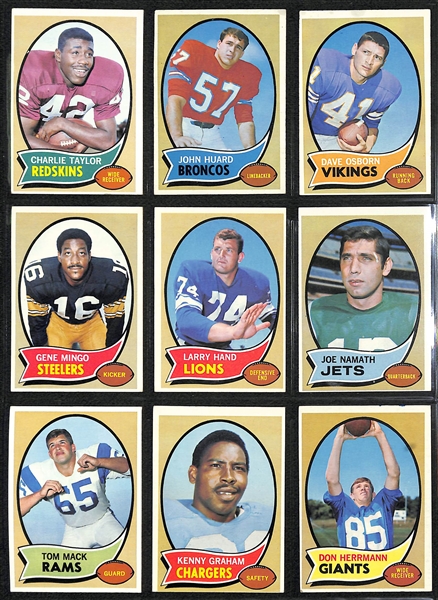 1970 Topps Football Card Complete Set (263 Cards) w/ OJ Simpson Rookie!