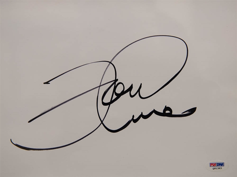 Large Tom Cruise Autographed Framed & Matted Display - PSA/DNA