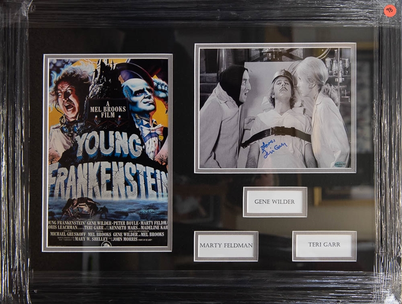 Teri Garr Signed & Framed Young Frankenstein Movie Display - Leaf
