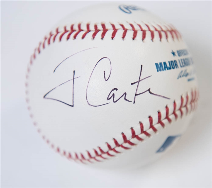  President Jimmy Carter Signed Official MLB Baseball