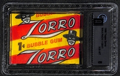 1958 Topps Zorro Unopened Wax Pack (Graded GAI 8)