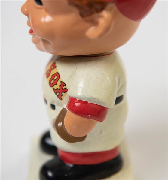 1961-1963 Boston Red Sox Boy Head Bobble Head - White Square Base - w. Original Box - NM!