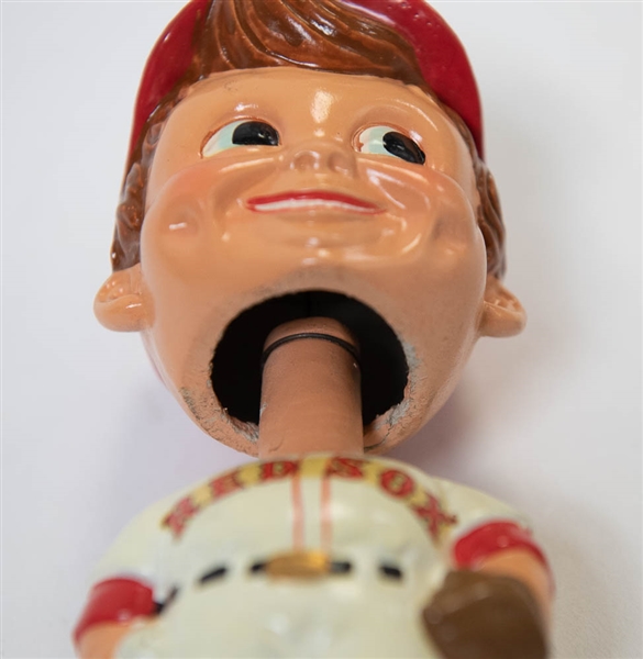 1961-1963 Boston Red Sox Boy Head Bobble Head - White Square Base - w. Original Box - NM!