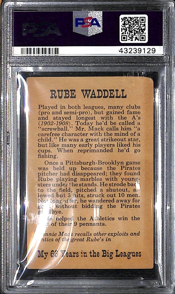 1951 Rube Waddell - Connie Mack Book Card PSA 2
