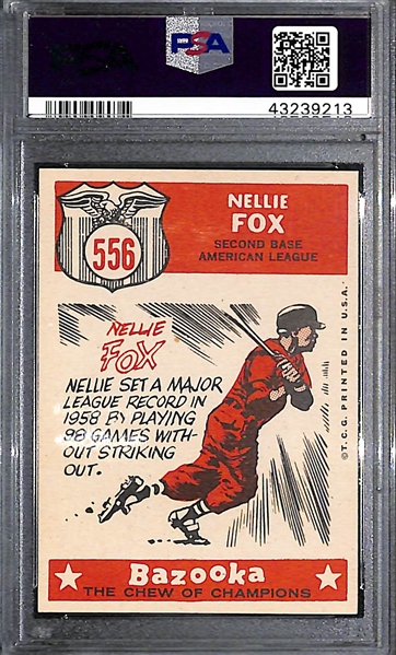 1959 Topps Nellie Fox All Star #556 PSA 8