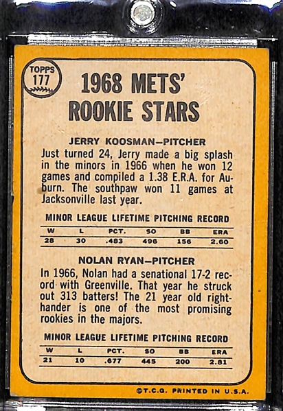 1968 Topps Nolan Ryan Rookie Card