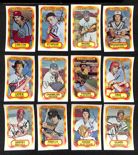 1977 Kellogg's 3D Baseball Card Set (all 57 cards) - NM-Mint