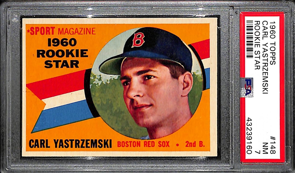 1960 Topps Carl Yastrzemski Rookie Card #148 - PSA 7