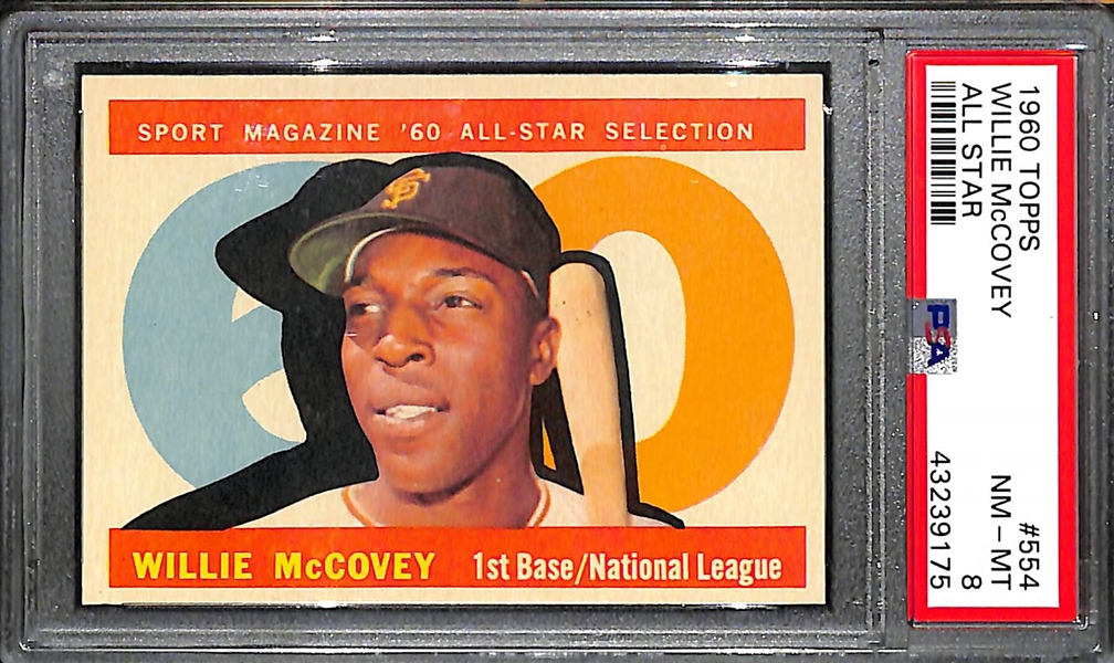 1960 Topps Willie McCovey All Star #554 - PSA 8
