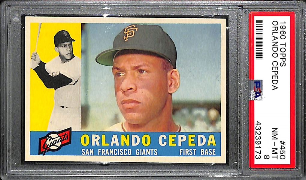 1960 Topps Orlando Cepeda #450 - PSA 8