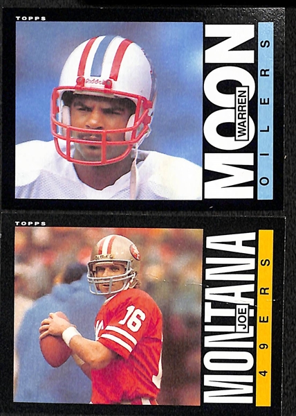 1985 and 1987 Topps Football Sets (Jim Kelly and Warren Moon Rookies)