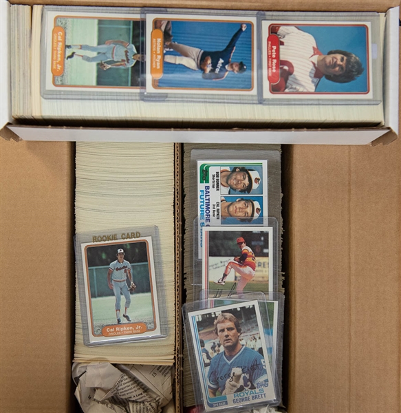 (3) 1982 Baseball Card Sets (Topps, Fleer, and Donruss) - w/ (3) Cal Ripken Jr. Rookies