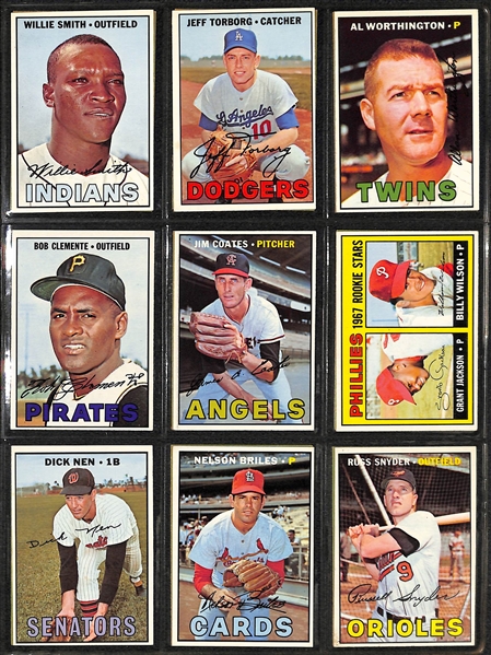 1967 Topps Baseball Near Complete Set - Only Missing 3 Cards