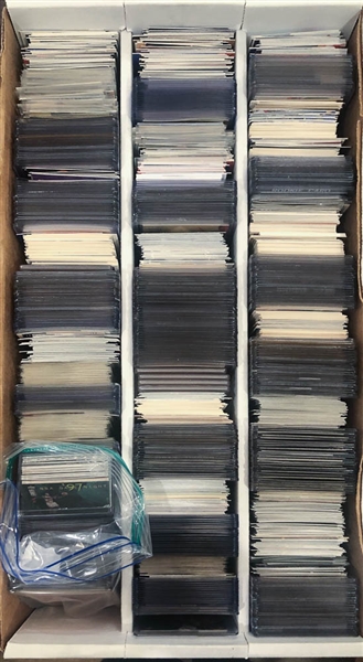 3-Row Box of Bssketball Cards Stars, Inserts, Rookies, + (Inc. Jordan, Shaq, Bird, Dr. J., Magic, McGrady, +) 