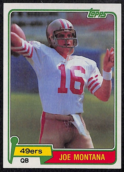 1981 Topps Football Card Set w/ Joe Montana Rookie (All 528 Cards)