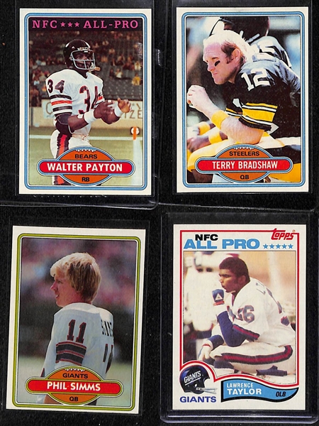1980 and 1982 Topps Football Sets (Phil Simms and Lawrence Taylor Rookies)