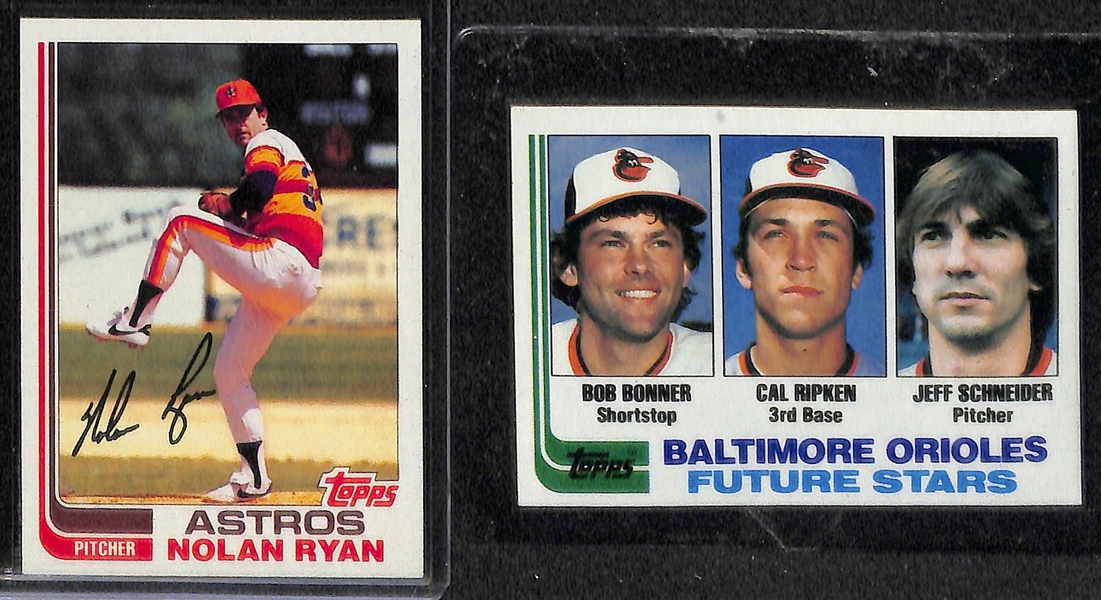 (3) 1982 Baseball Card Sets (Topps, Fleer, and Donruss) - w/ (3) Cal Ripken Jr. Rookies