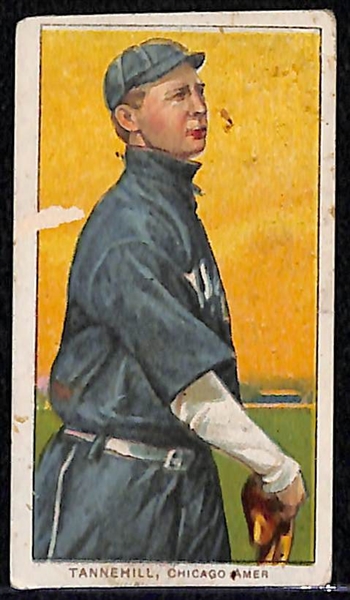 Lot of 4 - 1909 T206 Cards - Fine, Tannehill Chicago, Street, & Tannehill Washington