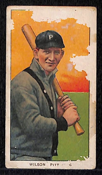   Lot of 4 - 1909 T206 Cards - Wilson, Willis, Dubuc, Snodgrass - All Old Mill Backs