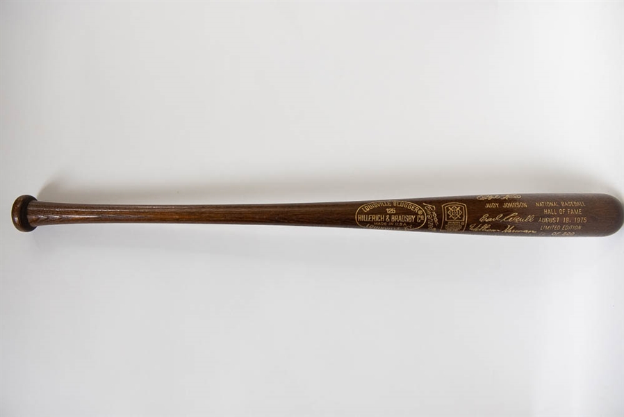 Commemorative 1975 HOF Inductee Louisville Slugger Baseball Bat (#ed 73 of 500 made)