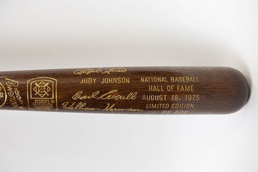 Commemorative 1975 HOF Inductee Louisville Slugger Baseball Bat (#ed 73 of 500 made)