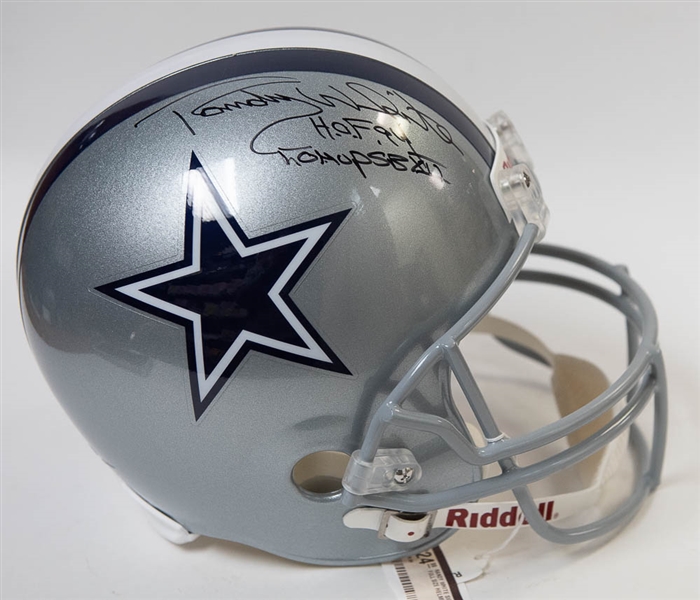 Randy White Signed Full-Size Riddell Cowboys Helmet (JSA COA) w/ HOF 94, Co-MVP, SB XII Inscription