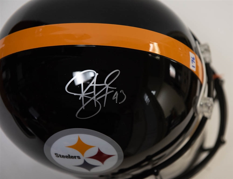 Troy Polamalu Signed Full-Size Steelers Helmet - JSA