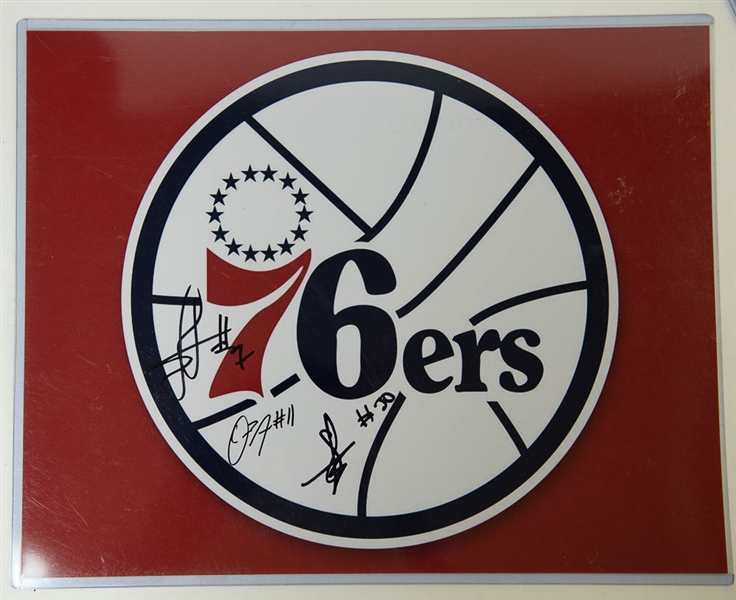 Philadelphia 76ers Autograph & Memorabilia Lot w. Ben Simmons Jersey Card
