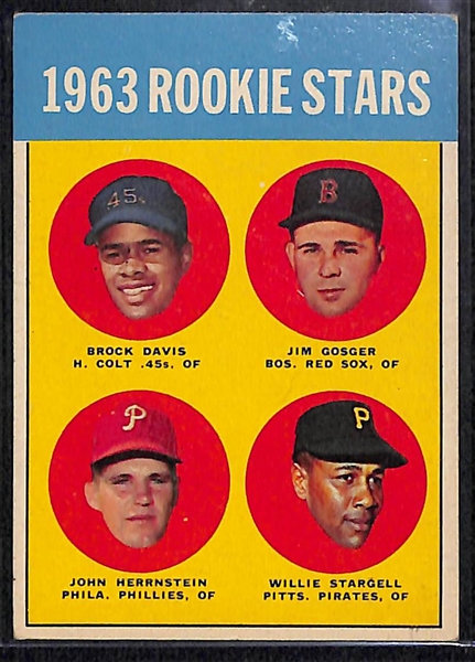 Lot of (2) 1963 Topps Rookie Cards - Willie Stargell & Tony Oliva