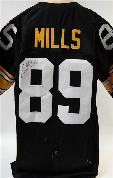 Ernie Mills Signed Steelers Style Jersey - JSA