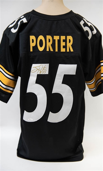 Joey Porter Signed Steelers Style Jersey - JSA