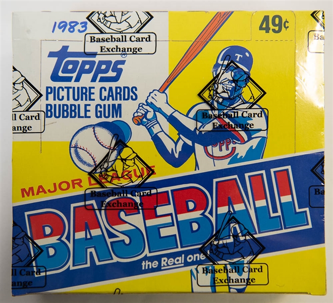 1983 Topps Cello Baseball Card Box