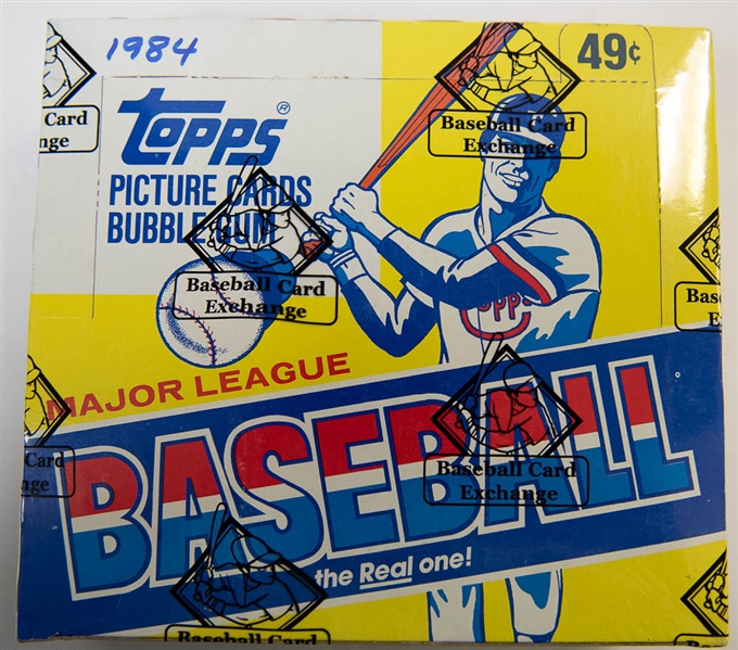1984 Topps Cello Baseball Card Box