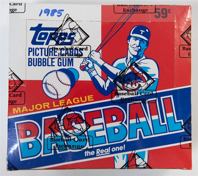 1985 Topps Cello Baseball Card Box