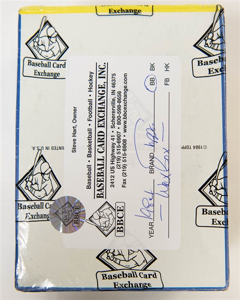 1984 Topps Baseball Wax Card Box