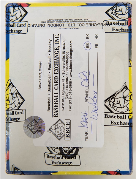 1984 O Pee Chee Baseball Wax Card Box