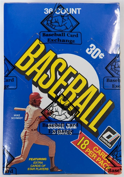 1981 Donruss Baseball Wax Card Box