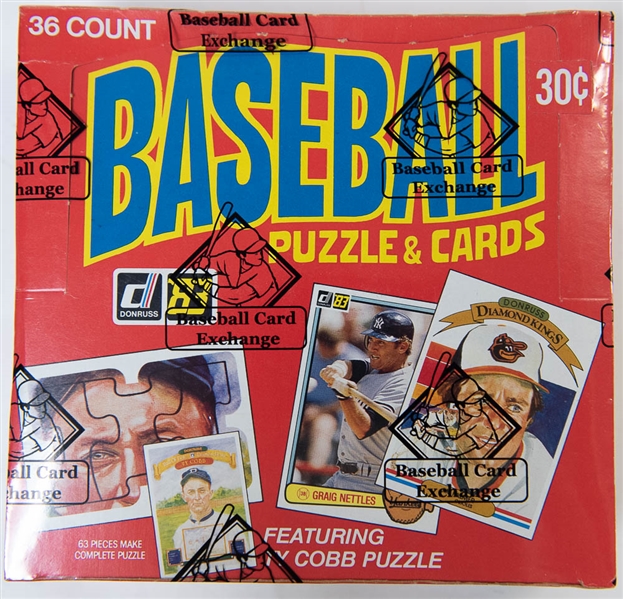 1983 Donruss Baseball Wax Card Box