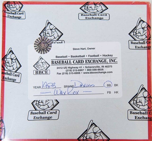 1983 Donruss Baseball Wax Card Box