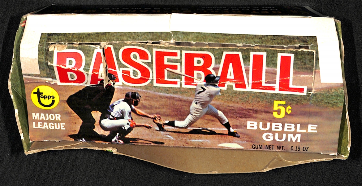 1968 Topps Empty Baseball Wax Card Box